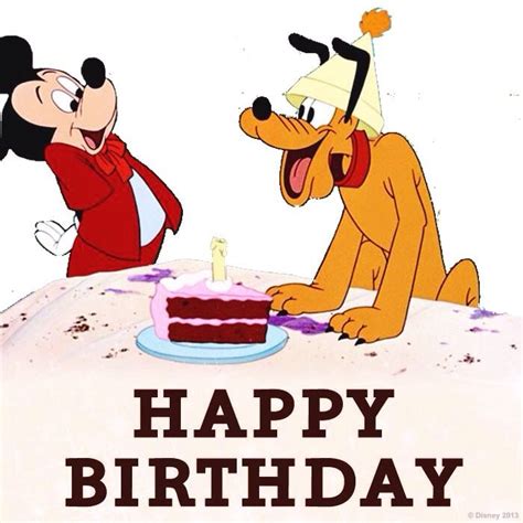 Pin By Lala On M W Pluto Happy Birthday Disney Happy Birthday Disney
