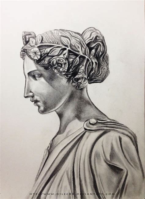 Greek Statue Sketch By Nilec88 On Deviantart