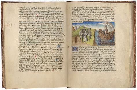 New sim card & phone. MS M.461, fols. 78v-79r | Livre des merveilles du monde ...