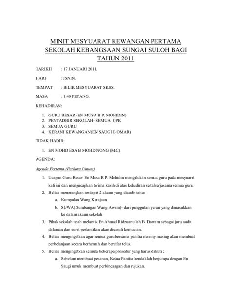 Disediakan oleh, (syafiq bin suliman) mesyuarat kewangan sekolah bil 2/2018 tarikh : Minit Mesyuarat Kewangan Sekolah
