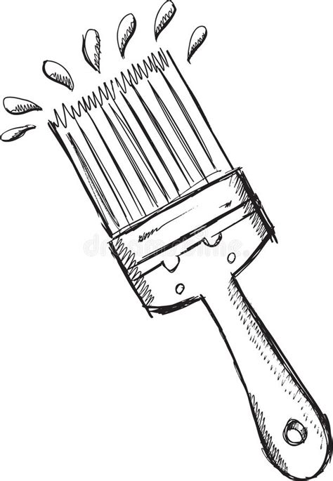 Doodle Paint Brush Vector Stock Vector Image 51902329