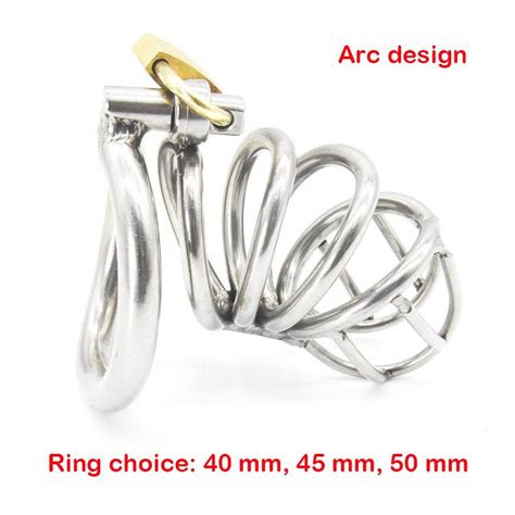 Sex Products Male Chastity Belt Arc Shaped Cock Ring 188 Stainless