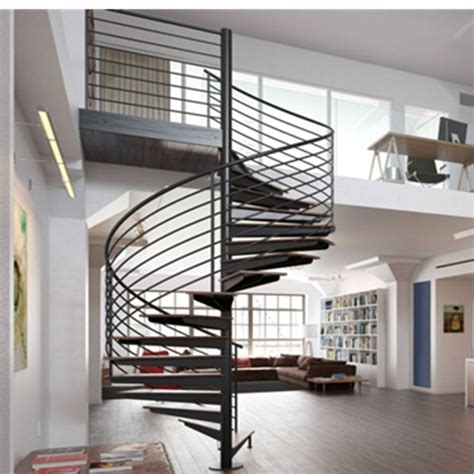 You can safely assume that a staircase will require a minimum width of 1.1m and a minimum height of 3.5m long. High Standards Indoor Solid Wood Stair Design Oak Wood Timber Spiral Staircase