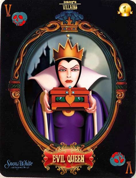 Evil Queen Playing Card From The Villains Club Which Features An Evil
