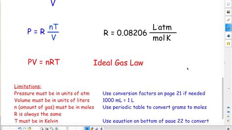 Work backwards, use your calculated value for pressure as well as two other quantities, say temperature and volume, to calculate the fourth quantity (eg, moles). Ideal Gas Law - YouTube