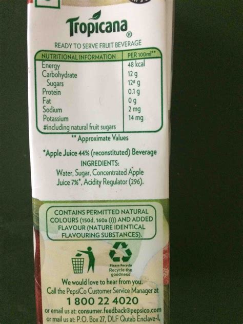 Tropicana Apple Juice Sugar Content Willvirt