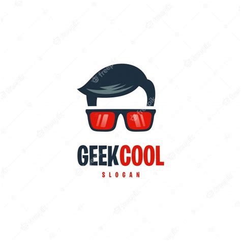 Geek Cool Logo Vector Premium Download
