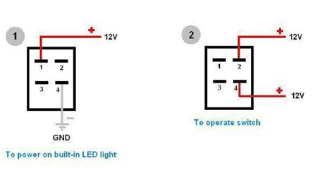 4 Pin Rocker Switch Wiring Diagram Worksic