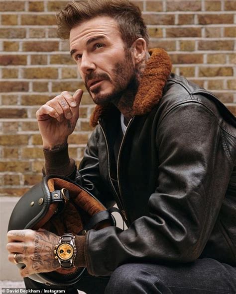 David Beckham Emulates James Dean In Stylish Leather Jacket As He Heads