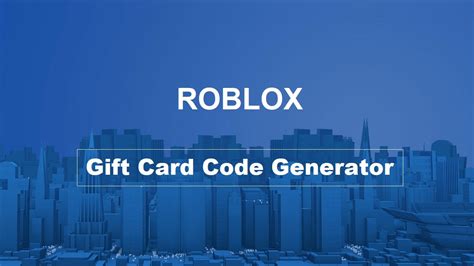 Roblox gift card generator is an online app that generates 100% working roblox gift card codes by which you can easily redeem robux for free. All Roblox Redeem Codes | StrucidCodes.org