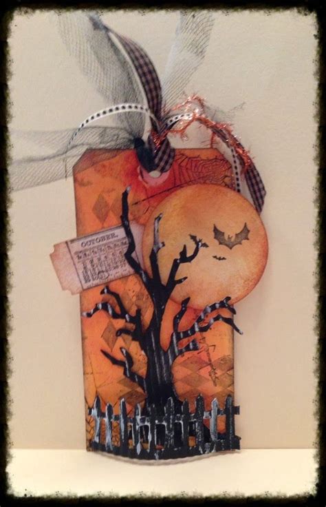 Whatever Tim Holtz Inspired Halloween Tags Halloween Cards