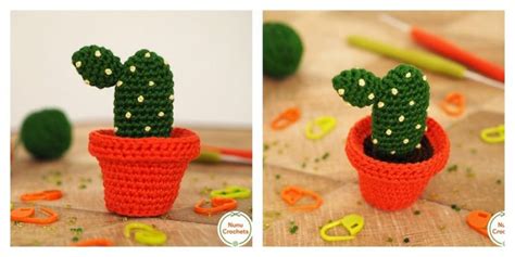 I went out of town for 11 days and left my plants in the hands of a friend, and normally i like to use bigger rocks (~ 1/4 inch) for top dressing as they allow more efficient evaporation. Bunny-ear Cactus Free Amigurumi Pattern - Knitting Projects