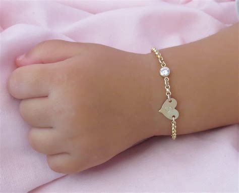 Baby Armband Armband Voor Baby Kind Armband Gold Bracelet Etsy