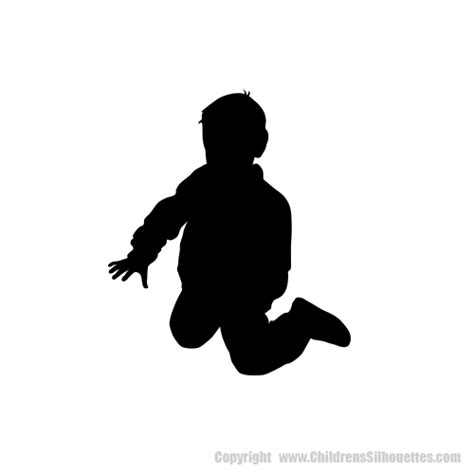 Life Size Boy Playing Silhouette Decal Childrens Decor