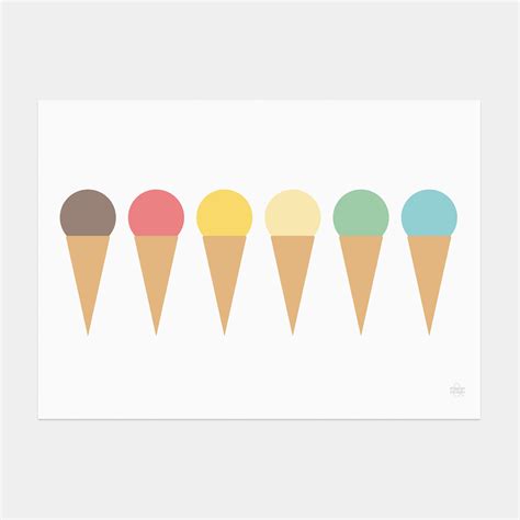 Ice Cream Cones Art Print — Showler And Showler