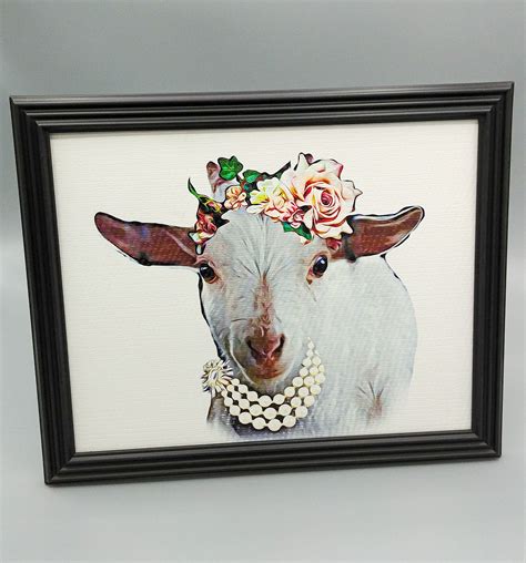 Goat art, Goat Decor, Cute Goat Art, Farmhouse Goat Prints, Goat on 