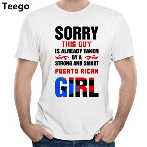 2018 Fashion Puerto Rican Flag T Shirt This Guy Is Already Taken Puerto