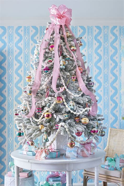 Our Best Christmas Tree Ideas for Small Spaces | Pink christmas tree decorations, Cool christmas