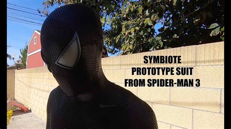 Symbiote Prototype Suit From Spider Man 3 Youtube