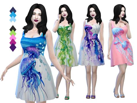 The Sims Resource Jellyfish Dress Seasons Needed