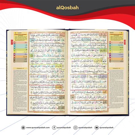 Al Quran Tajwid Warna Alquran Hafalan Terjemaah Perkata 7 Blok