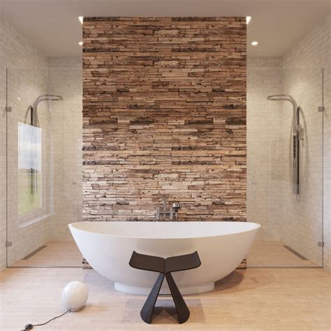 Wood Wall Bathroom