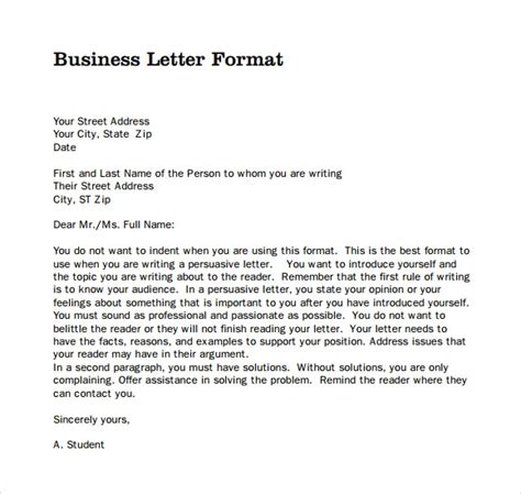 official letter templates   ms word