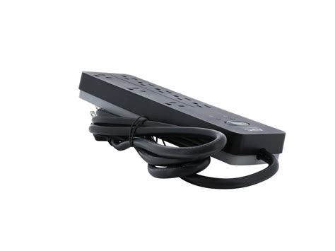 Transformer block spacing allows you to connect bulky transformer block plugs without covering up other outlets. APC 8-Outlet Surge Protector, SurgeArrest Home / Office ...