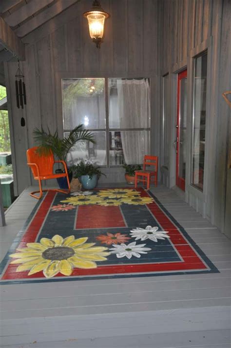 Using my sonicrafter i created small grooves, trying to create the look of floor planks. Awesome Ways to Jazz Up Your Porch with Painting Projects ...