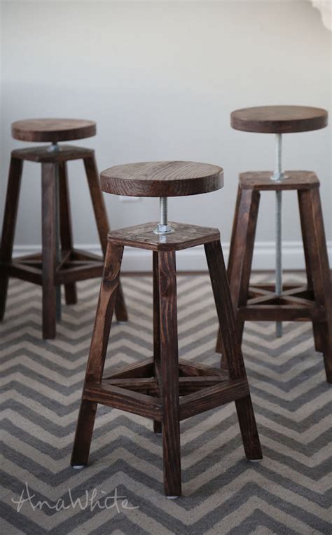 White counter & bar stools : Bottoms Up: Build These Stylish Adjustable-Height Bar ...