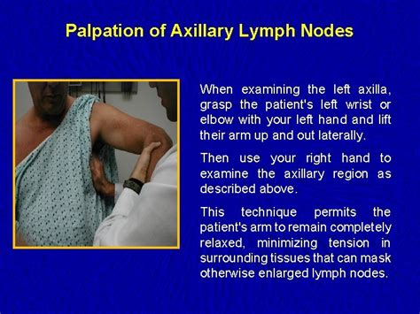 Lymph Nodes Examination Examination Of The Lymphatic System