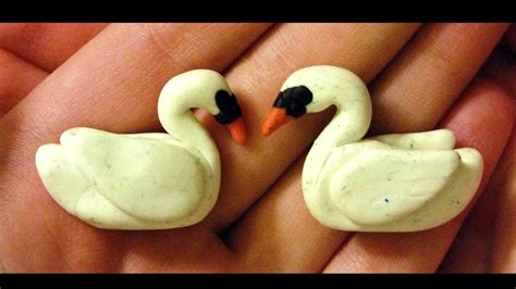 Diy Swan Ornament Time Lapse Polymer Clay Youtube