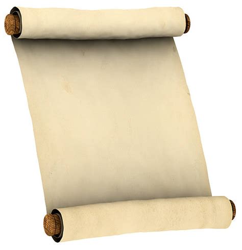 Parchment Scroll Announcement Message List Stock Photos Pictures