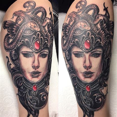 It also symbolizes her reign over two worlds: 105+ Bewitching Medusa Tattoo Designs & Meaning