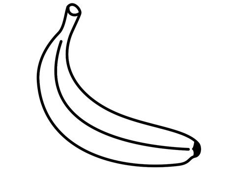 Banana coloring pages to download and print for free