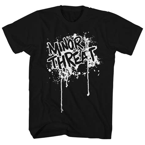 Camiseta Minor Threat T Shirt Official Drip Logo Minor Threat Shirt No Shoptime