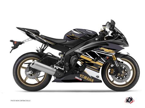 Yamaha R6 Street Bike Replica Graphic Kit Brown Kutvek Kit Graphik