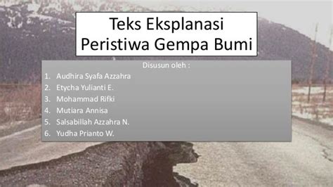 Gempa Bumi Contoh Teks Eksplanasi - Contoh Teks Eksplanasi Gempa Bumi