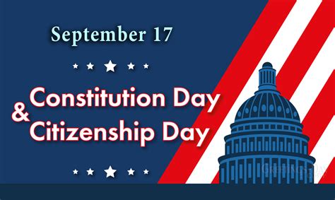 Constitution Day And Citizenship Day Celebratedobserved On September