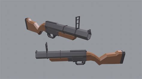 3d Model Low Poly Pack Two Shotguns Vr Ar Low Poly Cgtrader