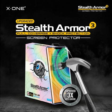 World's leading screen protection technology. X.One Stealth Armor 3 Customization Phone Tablet Watch ...