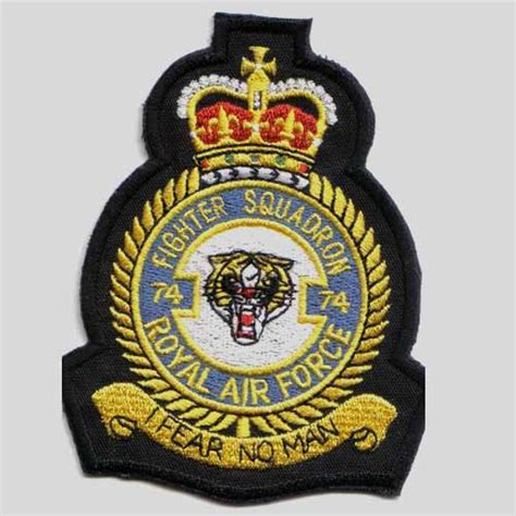 74 Sqn Raf Cloth Badge The Lightning Preservation Group