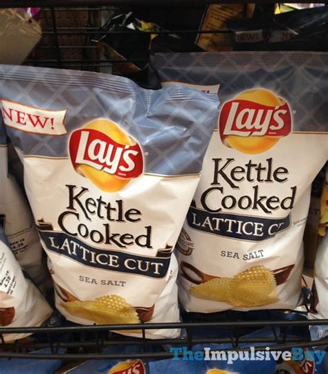 Spotted On Shelves Lays Kettle Cooked Lattice Cut Sea Salt Potato