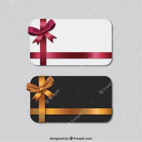 set  gift cards vector