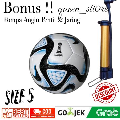 Jual Bola Sepak Size Gratis Pompa Angin Pentil Dan Jaring Bola