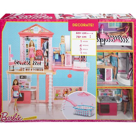 Follow the video step by step as we demonstrate how to assemble the house so that you and your chil. Barbie Haus, Möbel und Pool Geschenkset, inkl. 3 Barbie ...