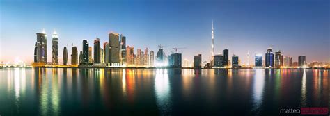 Dubai Cityscape At Dusk United Arab Emirates Royalty Free Image