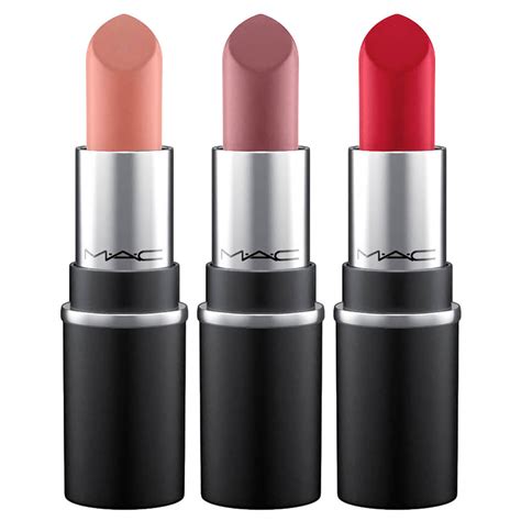 Mac Little Lipstick Bestsellers Trio Free Shipping Lookfantastic