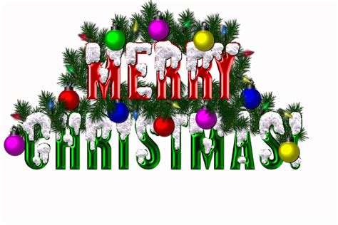 Animated Merry Christmas Clip Arts Cards