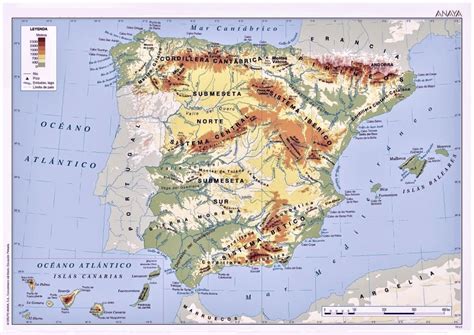 Mapa de España 🥇 Político | Físico | Mudo | Para Imprimir ...